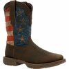 Durango Rebel by Vintage Flag Western Boot, DARK BROWN/VINTAGE FLAG, M, Size 7.5 DDB0328